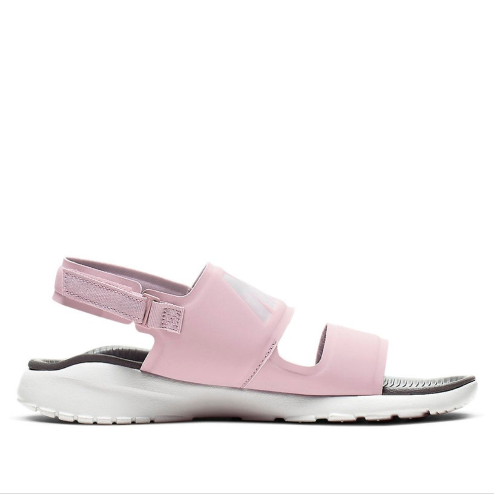 New Nike Women's Tanjun Sandal Alphabet Sports Sandals Pink Size 7 - Picture 3 of 6